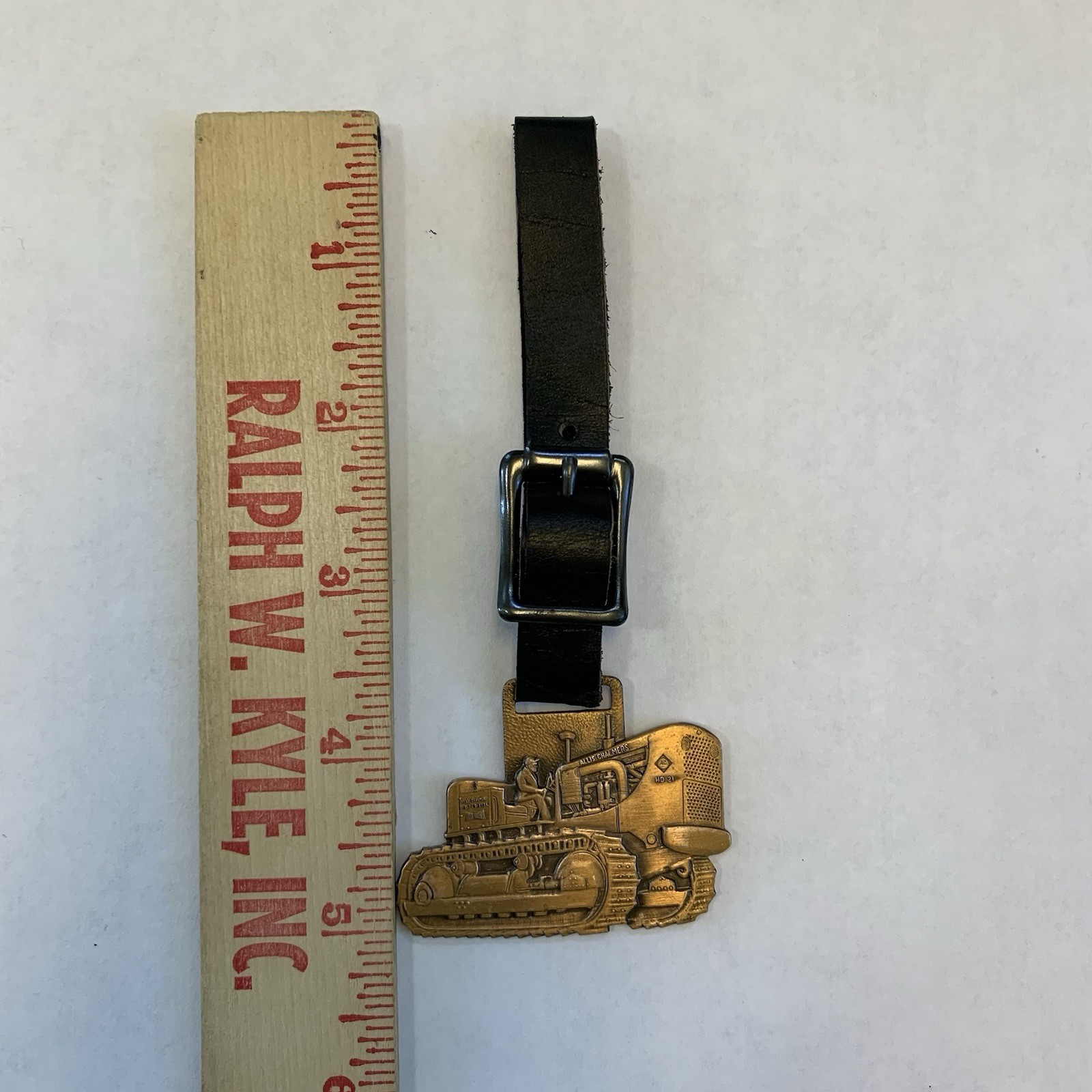 AC Allis Chalmers Equipment FOB Leather Strap Agriculture Farm Tractor Metal