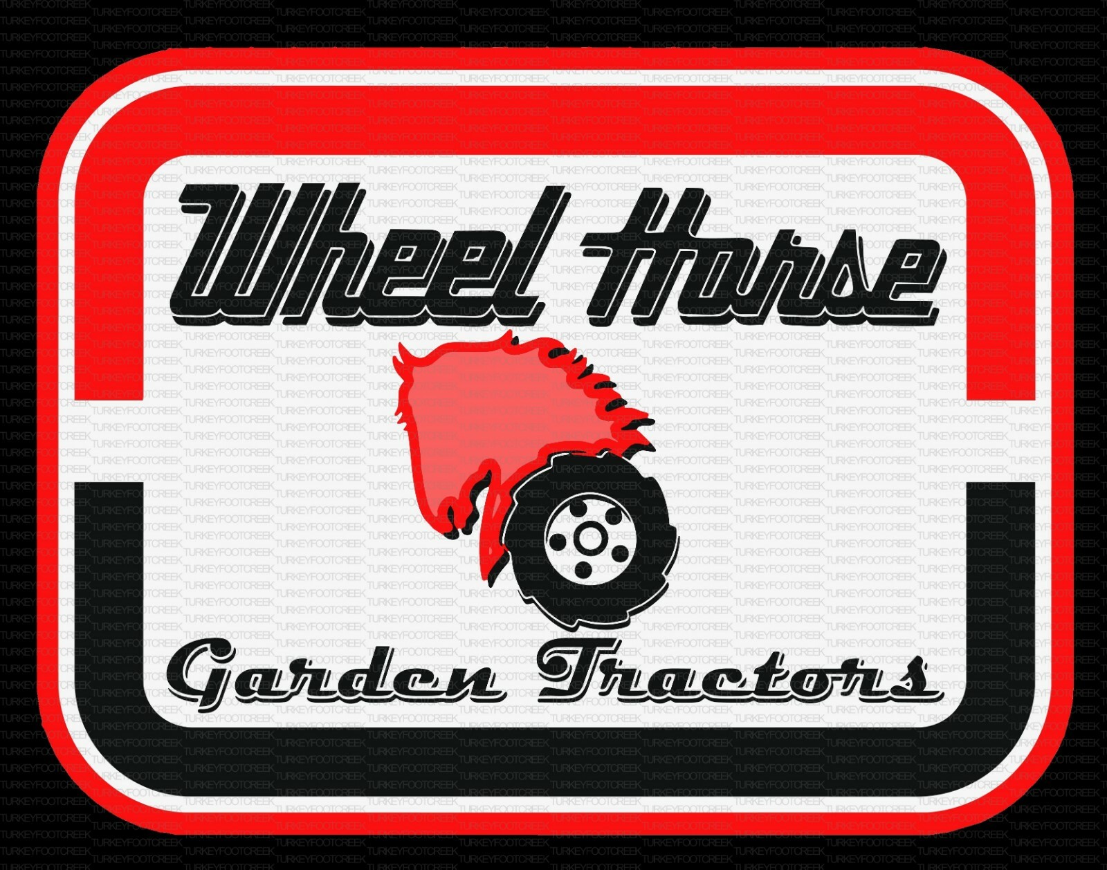 Wheel Horse Garden Tractors 9&Prime; x 12&Prime; Metal Sign