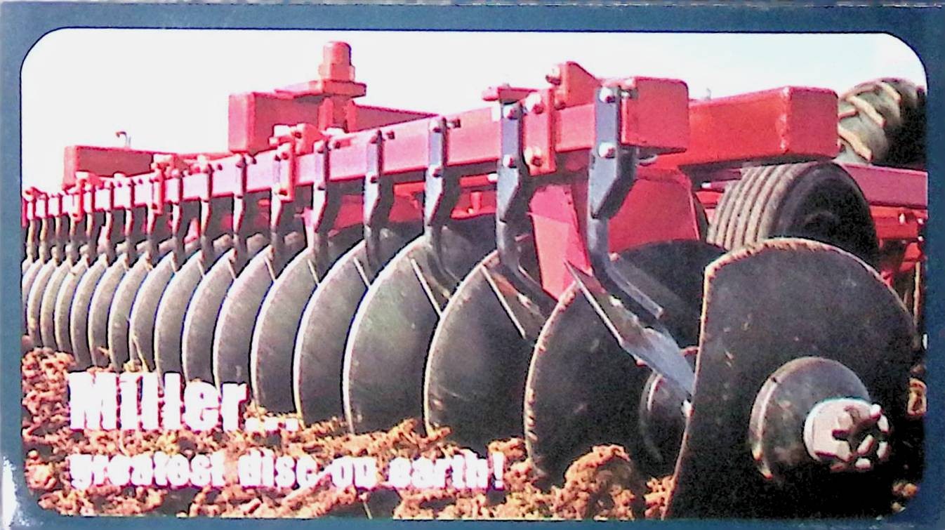 Vintage Farm Machinery Sales Brochure Farm Equipment Brochure Miller Disc Plow