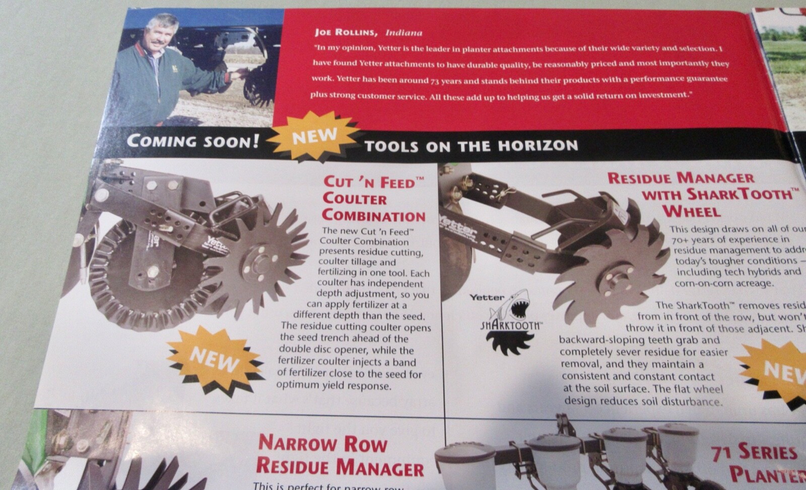 Yetter Manufacturing Co. Productivity Tools And How To Use Them Brochure (2004)