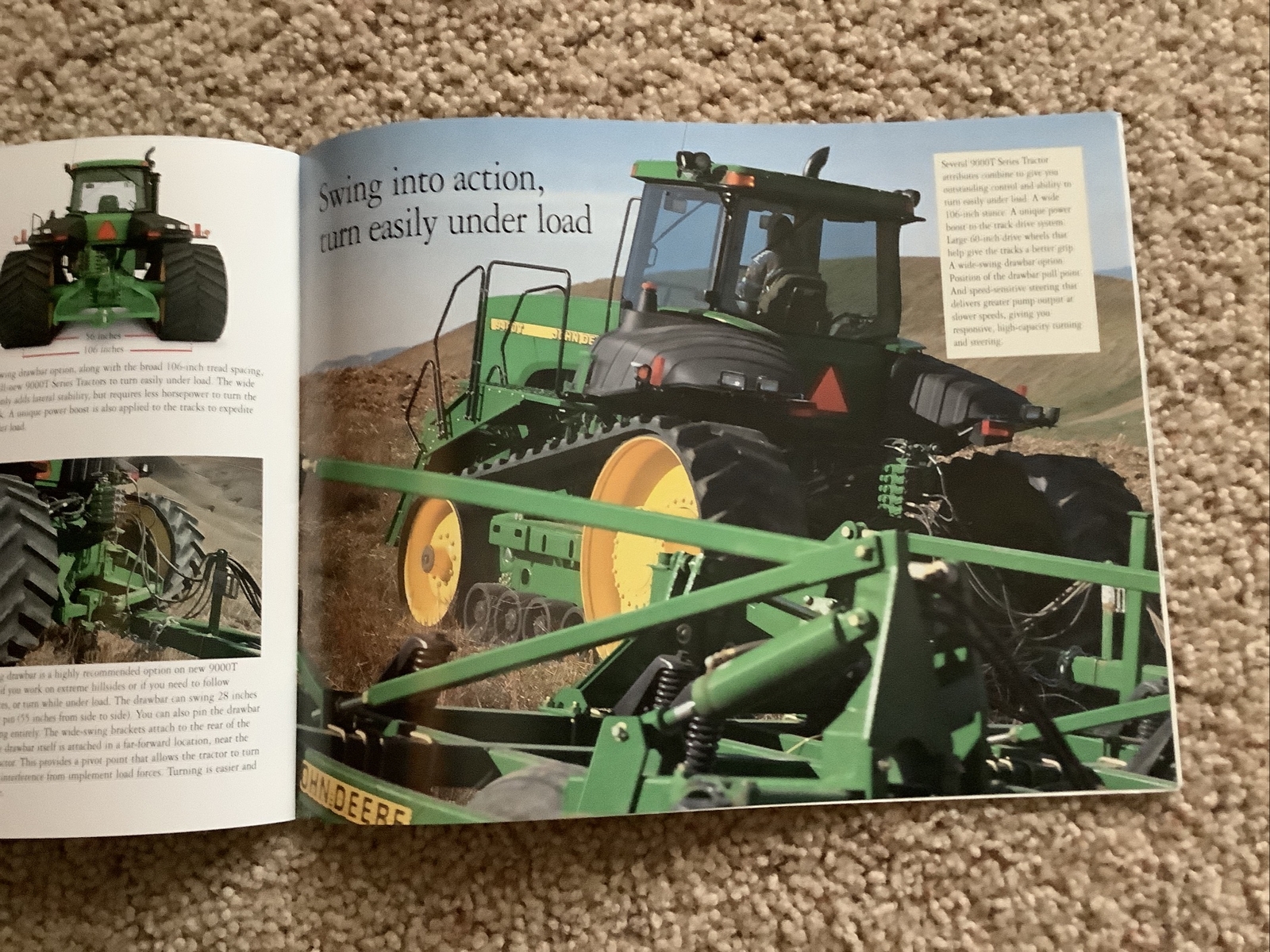John Deere 9000/9000T SERIES TRACTORS 36 PAGES Sales Brochure 1999