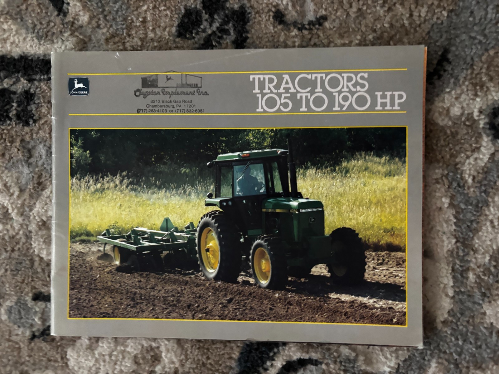 John Deere 4050 4250 4450 4650 4850 Tractor for 1985 Brochure DCPA26
