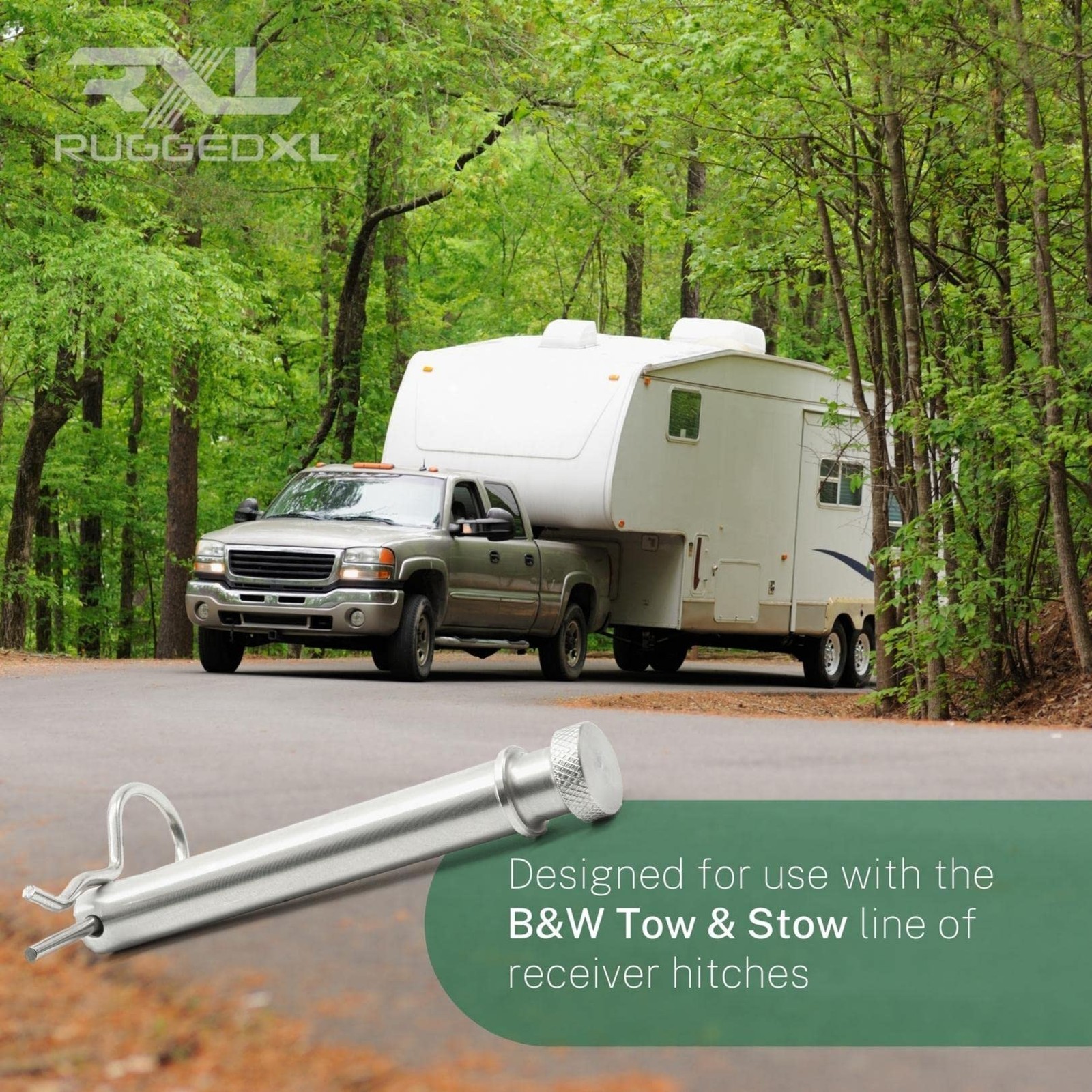 Rxl Ruggedxl Ts35010 Stainless Steel Replacement Hitch Pins Clips For Bw 2 2.5