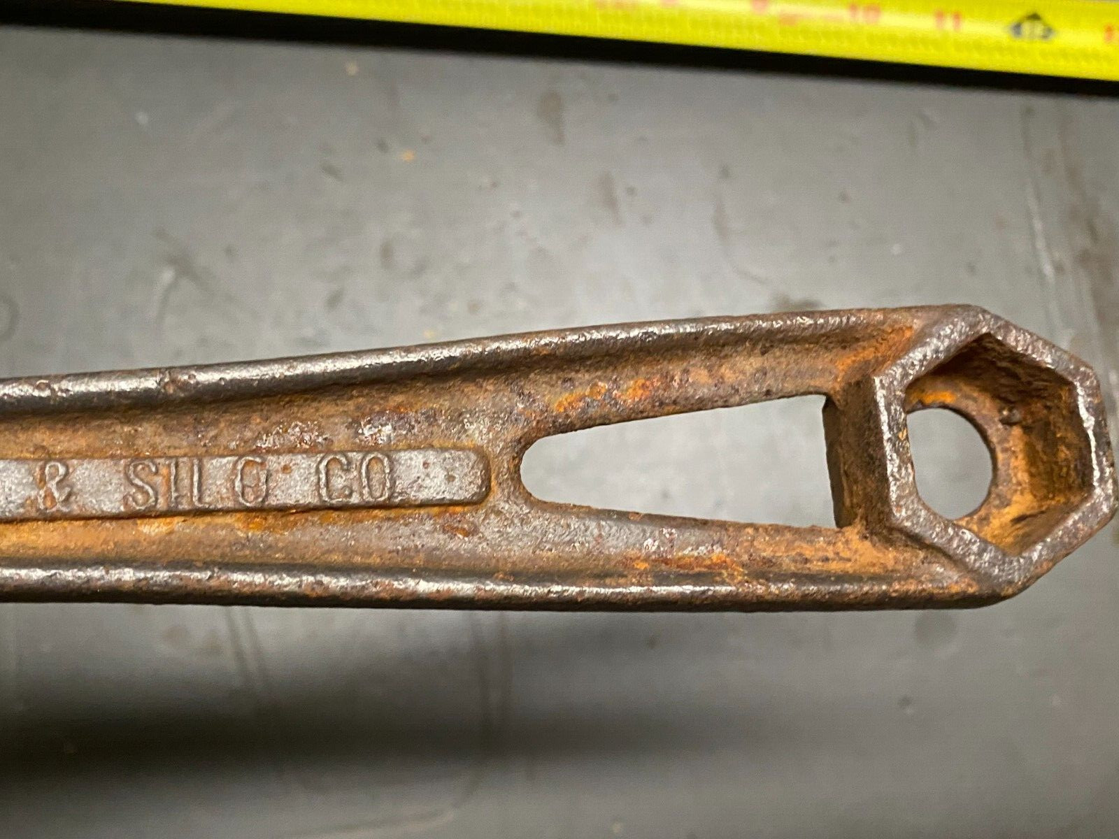 TWIN CITY TANK & SILO Vintage Wrench FARM Industrial Bung Wrench MINNEAPOLIS MN