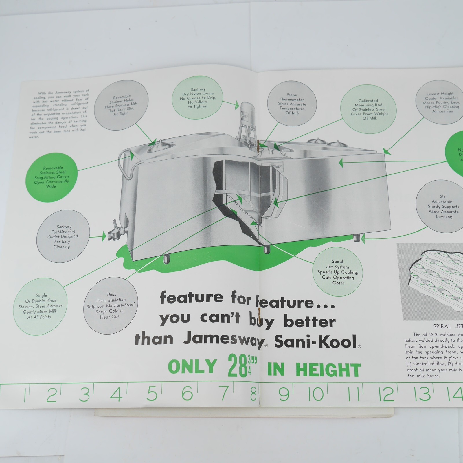 Lot of 2 Vintage Jamesway Milk Cooler Sani-Kool Dairy Farm Brochure Advertising