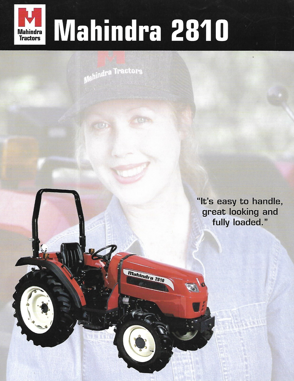 Farm Tractor Data Sheet – Mahindra – 2810 – c2001 – Brochure (F8618)