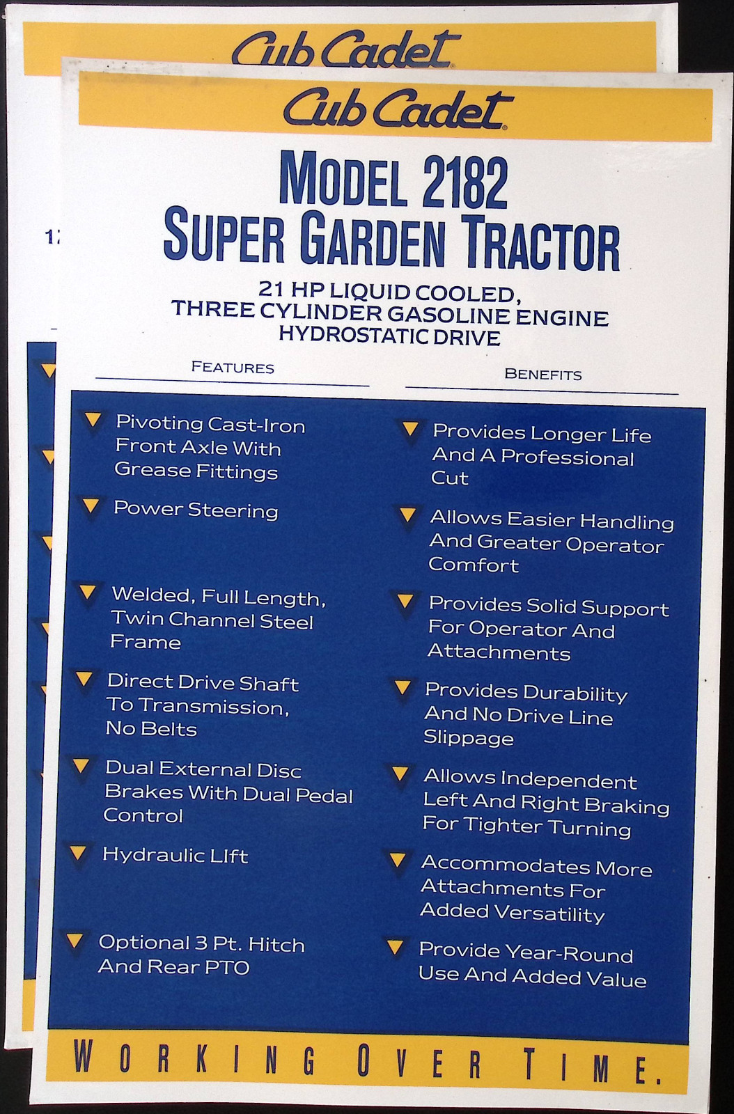 1999 Cub Cadet Dealer sales lot: Dealer Price List, The Big Event price list, Mo