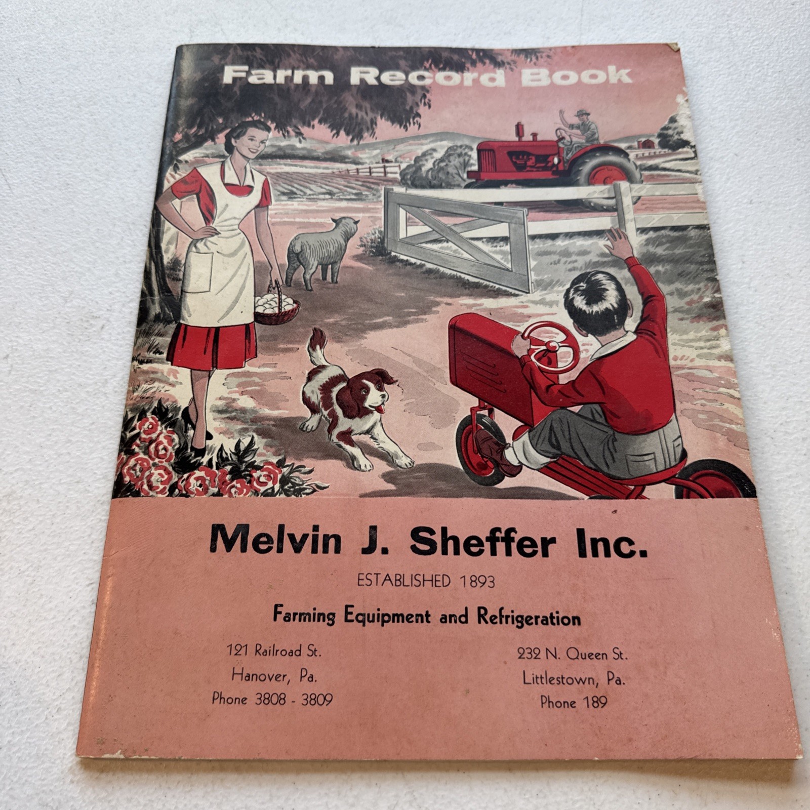 Melvin H. Sheffer Inc. Farming Equipment & Refrigeration Farm Record Book 1951