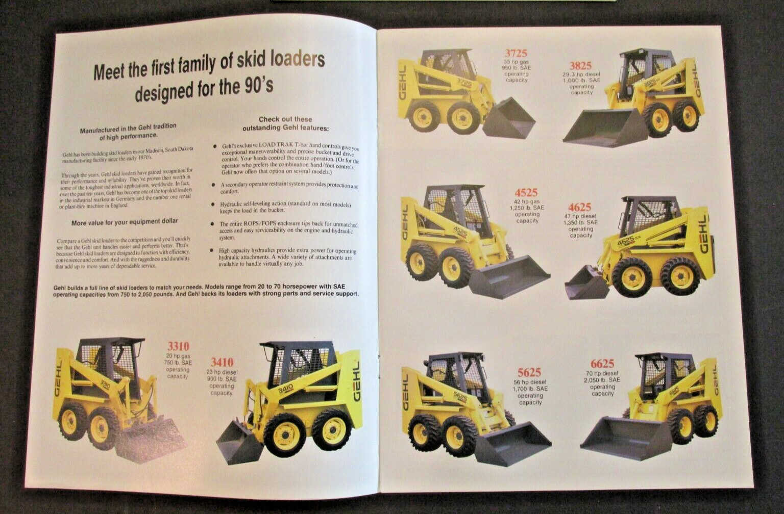 GEHL 4625sx Skid Steer Technical Hansen Implement Great Falls Montana Ad Catalog