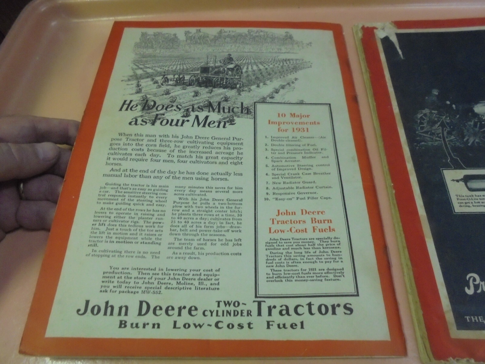 Vintage Lot of Four 1928, 1931 Farm Mechanics Magazines