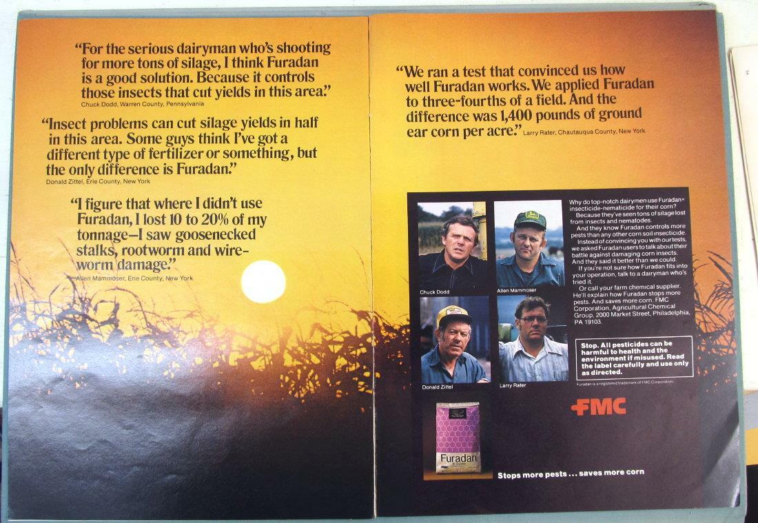 Original 1977 Fertilizer Endorsement Ad Features Allen Mammoser Erie County NY
