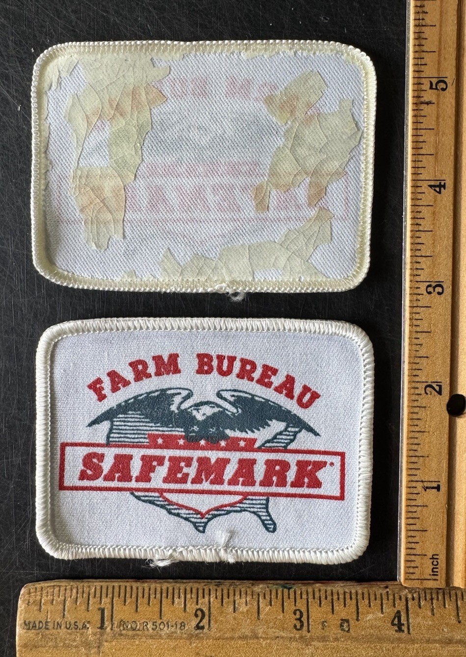Vintage Lot Of 25 Farm Bureau Safemark Insurance Company Logo Patch Business