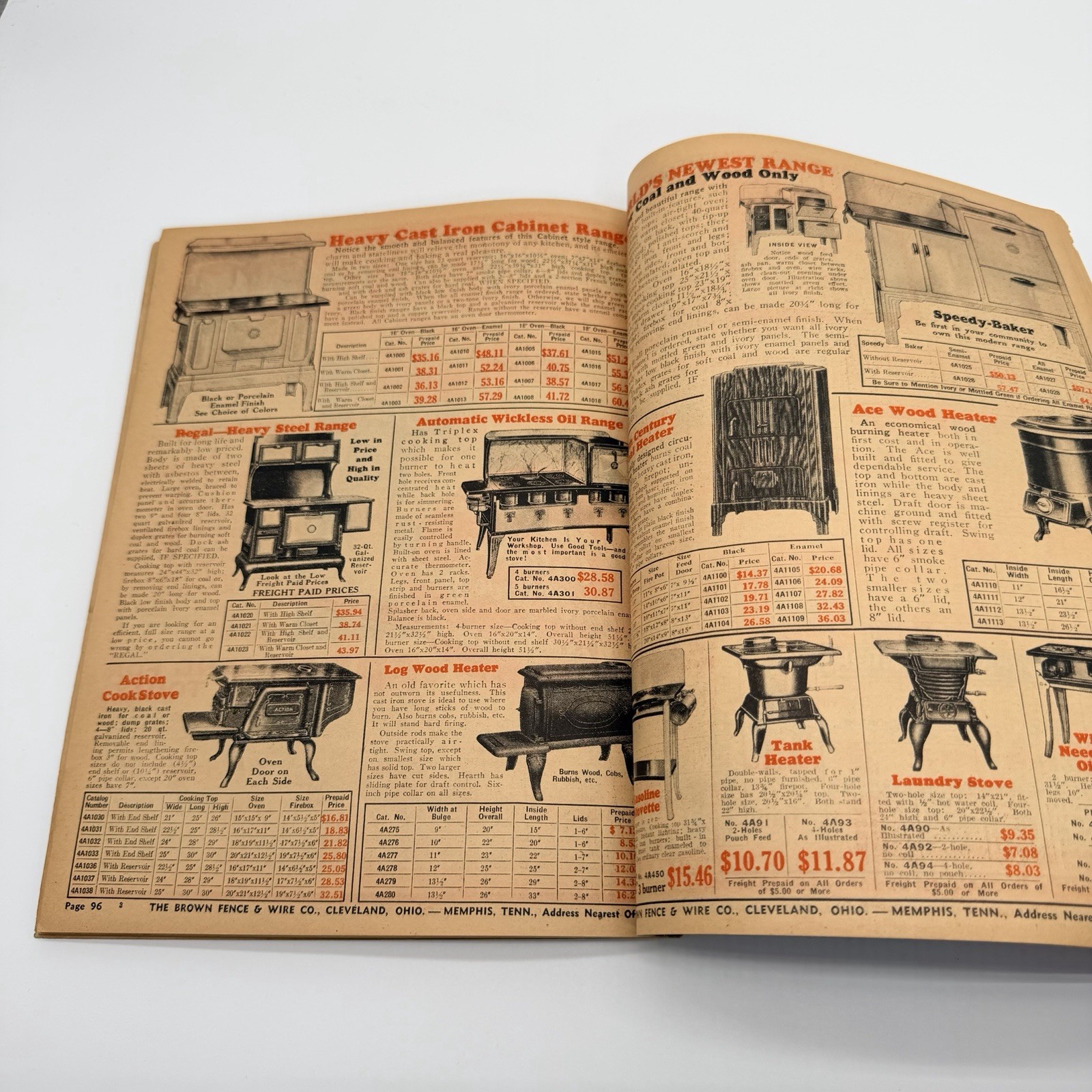 JIM BROWN&rsquo;S 1935 BARGAIN BOOK – THE BROWN FENCE & WIRE CO.- Catalog
