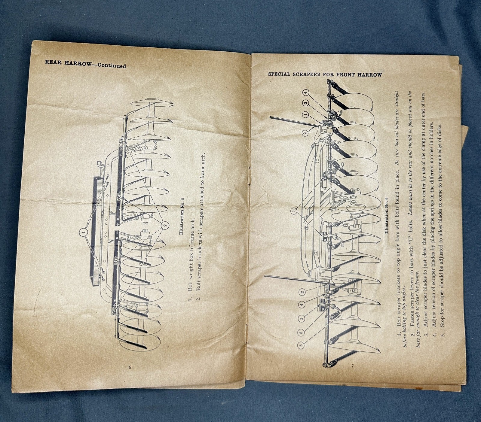 McCormick-Deering Tractor Disk Harrow No. 5 – Set Up & Operating Instructions