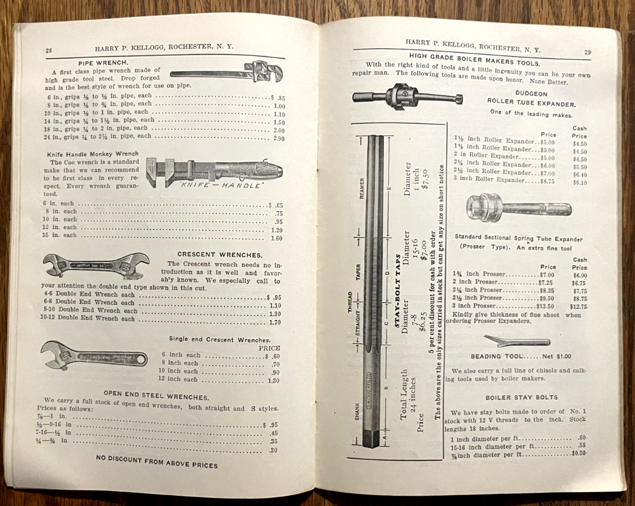 1922 Harry Kellogg Thresherman Mill & Contractors Supply catalog Rochester NY