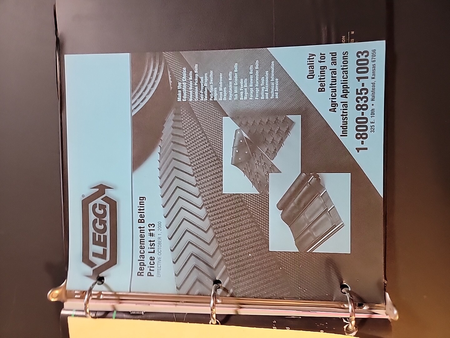 LEGG COMPANY, INC. EQUIPMENT CATALOG/ADVERTISING