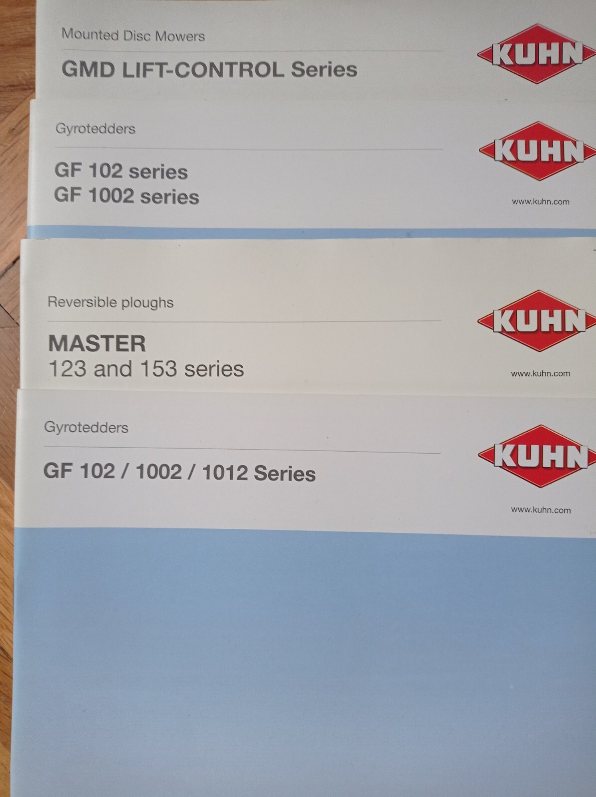 KUHN catalog brochure tractor compact mowers ploughs lot