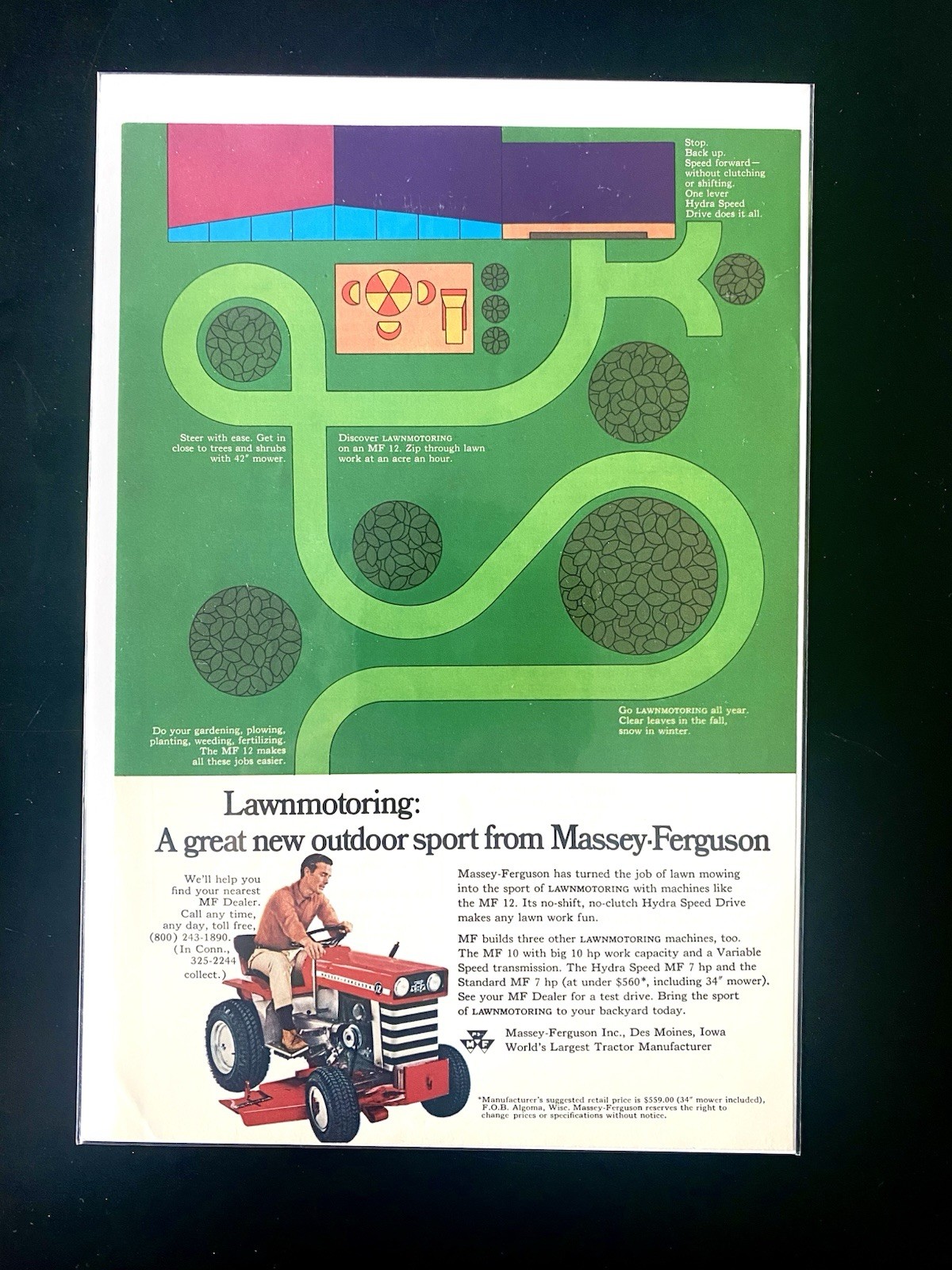 Lot 11 Vintage Lawn Tractor Ads 60s–70s Bolens Husky Gravely Cub Cadet GE