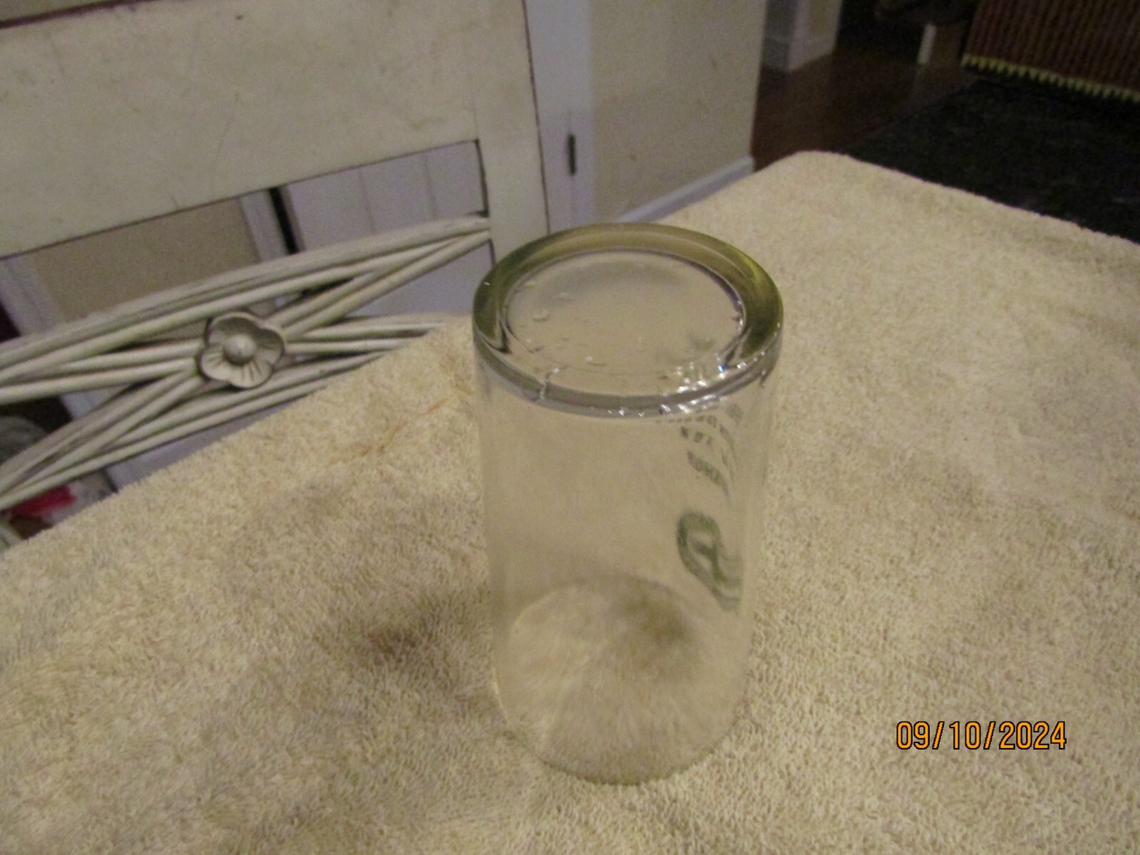 Vintage Monsanto WGK Plant 1500000 Manhours 1958 Green Cross For Safety 4&Prime; Glass