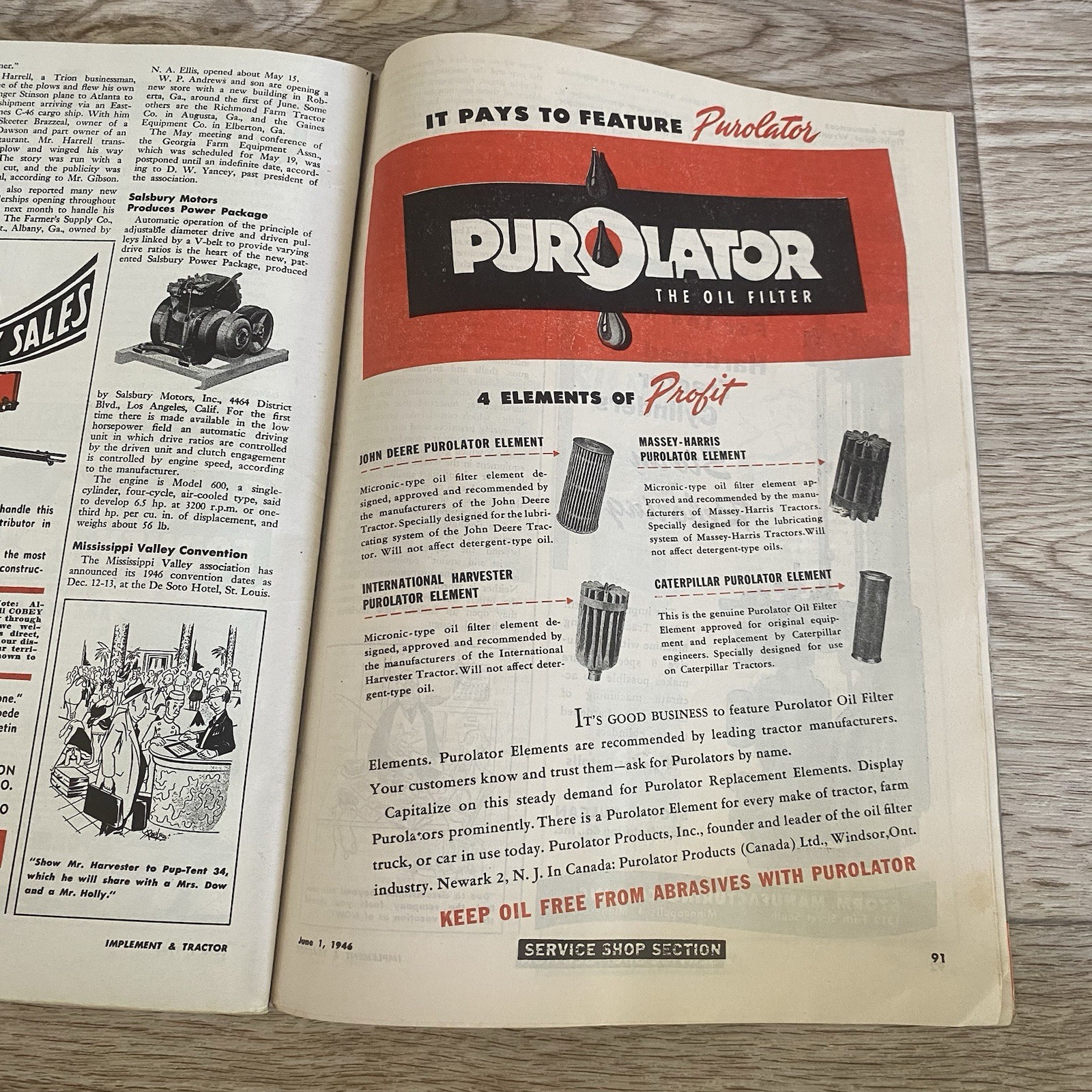 Timken Implement & Tractor Catalog 1946 Advertising Sales Published Bi Weekly