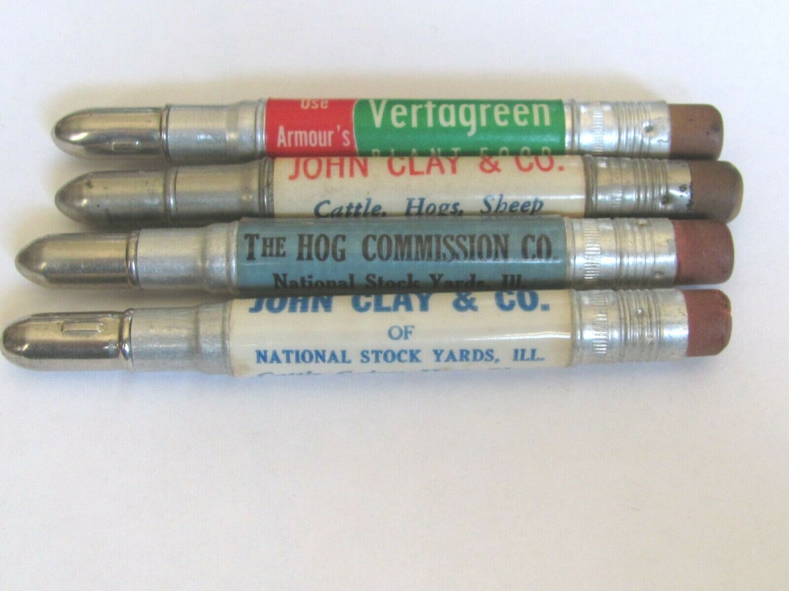 4 BULLET PENCIL NATIONAL LIVESTOCK JOHN CLAY CO – ARMOUR&rsquo;S VERTAGREEN FERTILIZER