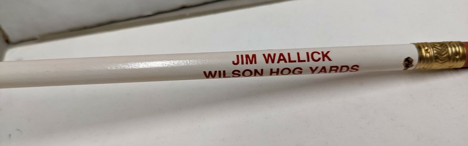 Vintage Wilson Hog Yards Jim Wallick Villisca Iowa IA Advertising Pencil