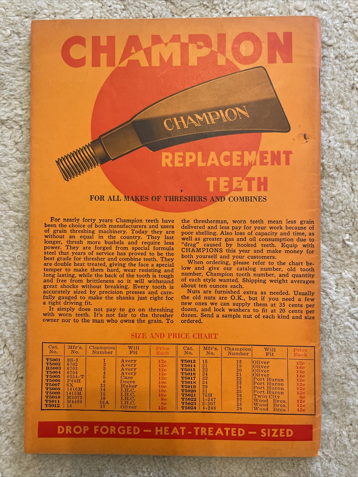 R.R. Howell & Co. Thresher & Power Farming Supplies Catalog T-38
