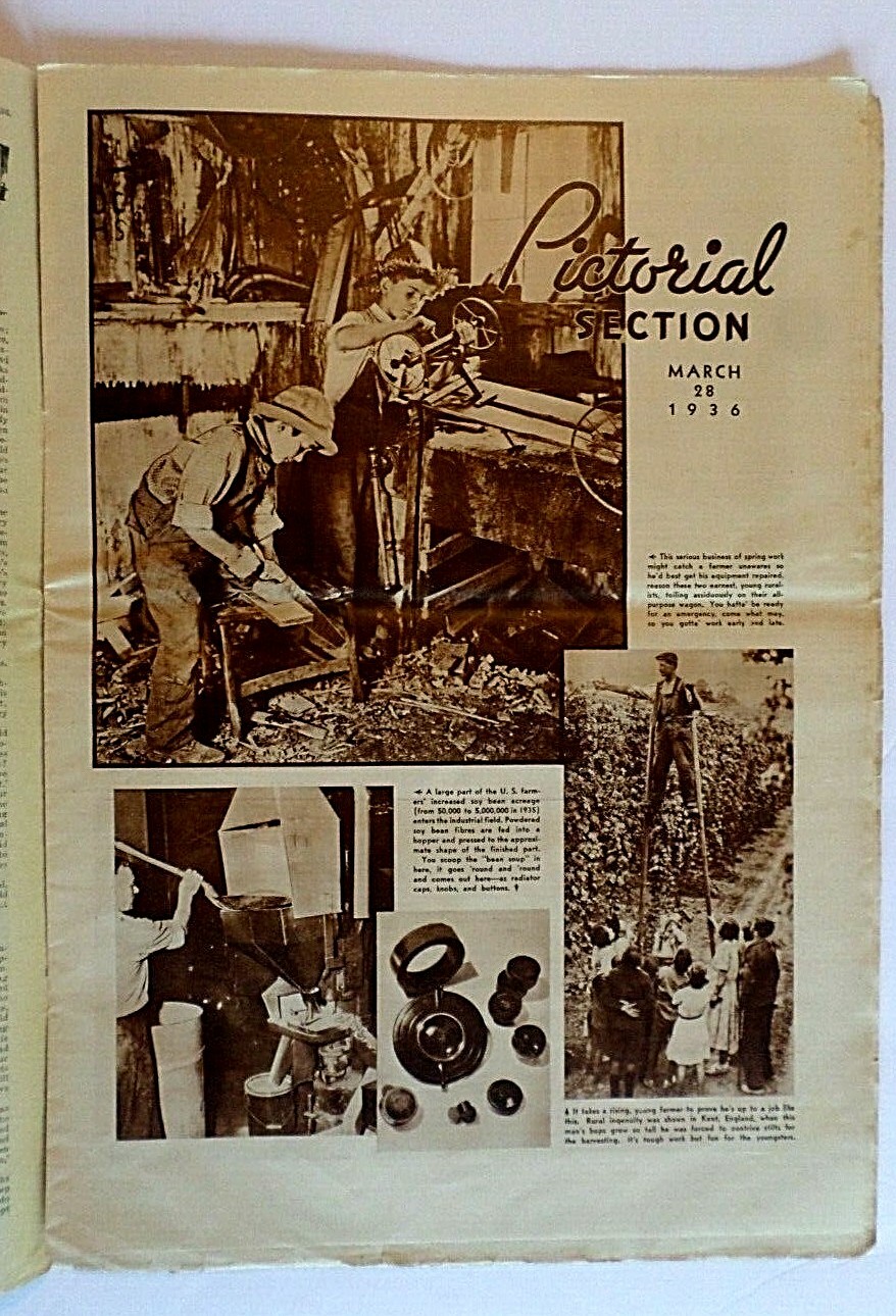 Vintage Wisconsin Agriculturist and Farmer March 28 & June 20, 1936 Issues