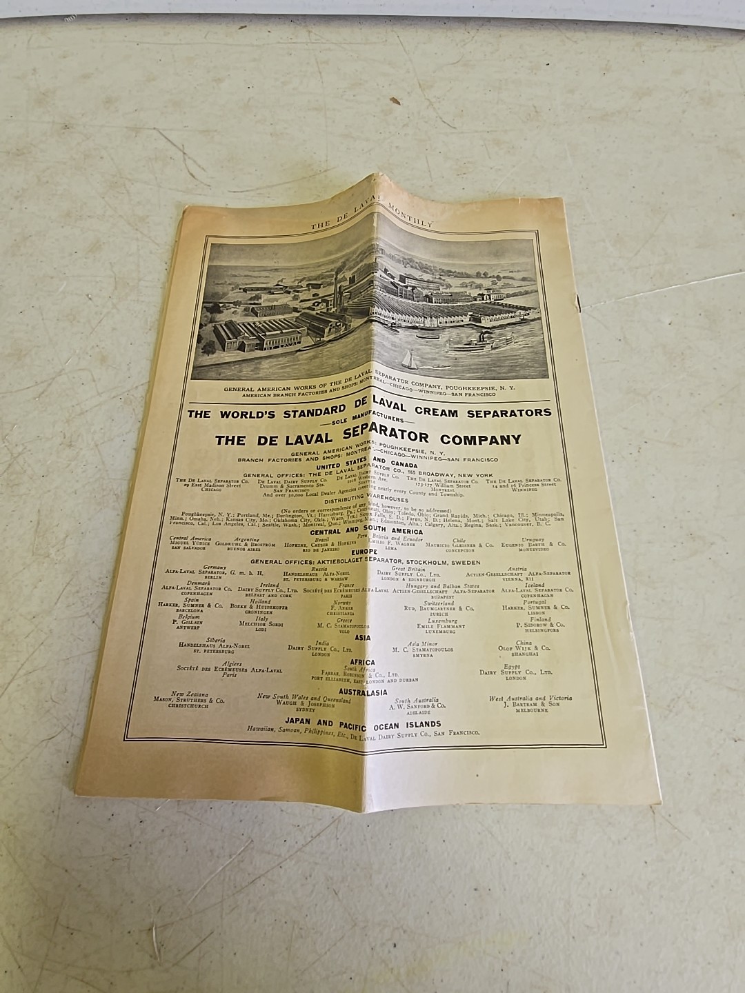 Antique De Laval Seperator Co. Advertising June 1911 De Laval Monthly Vol 5 No 6