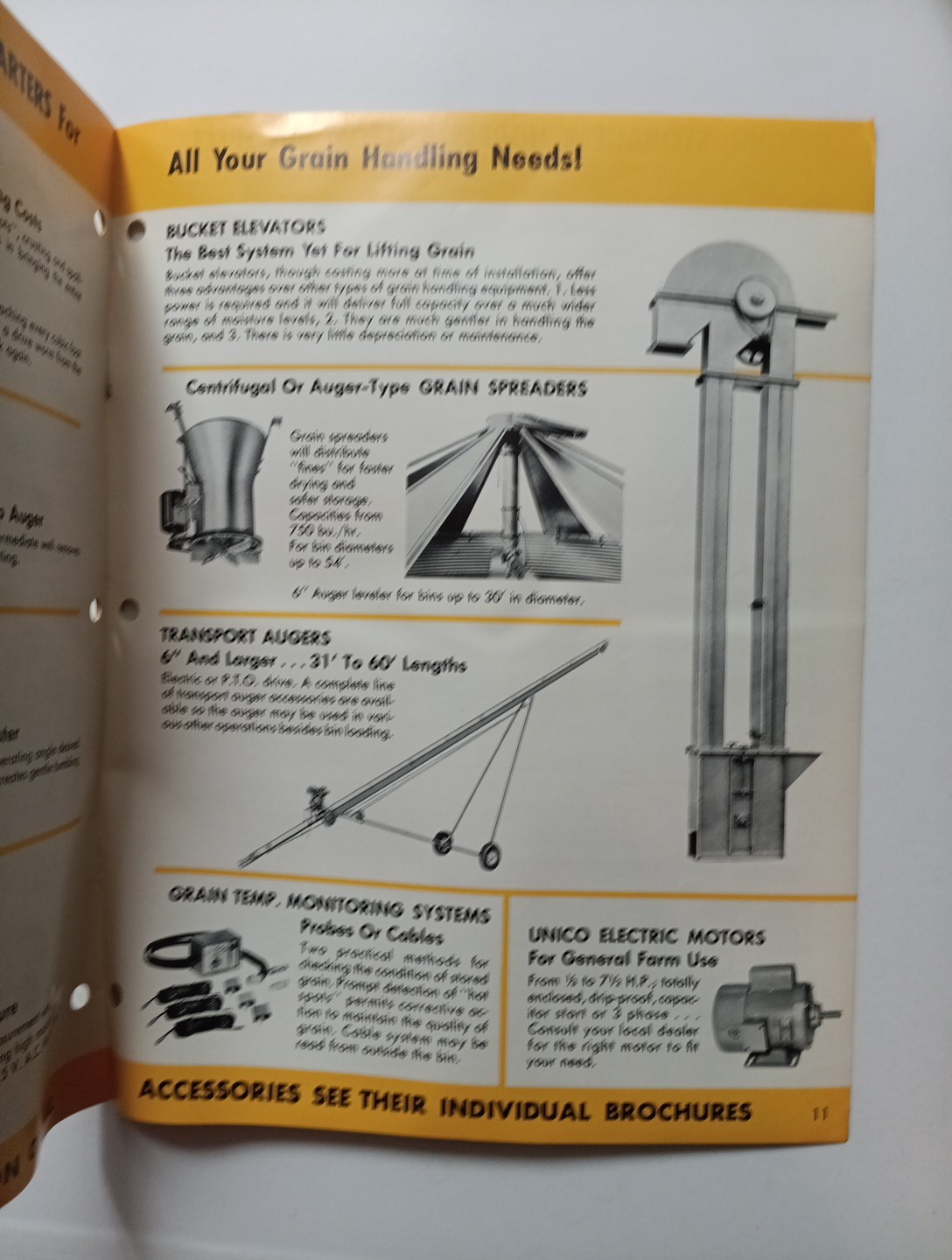 3 Farm Equipment Unico AFSCO Northco-matic Sales Advertising Flyer Brochures