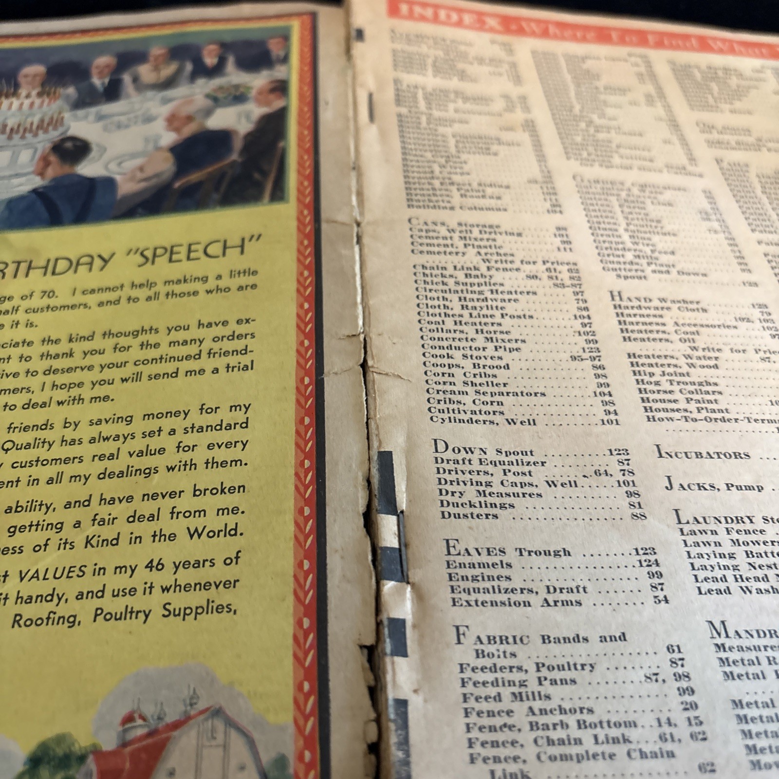 JIM BROWN&rsquo;S 1935 BARGAIN BOOK – THE BROWN FENCE & WIRE CO.- Catalog See Pics