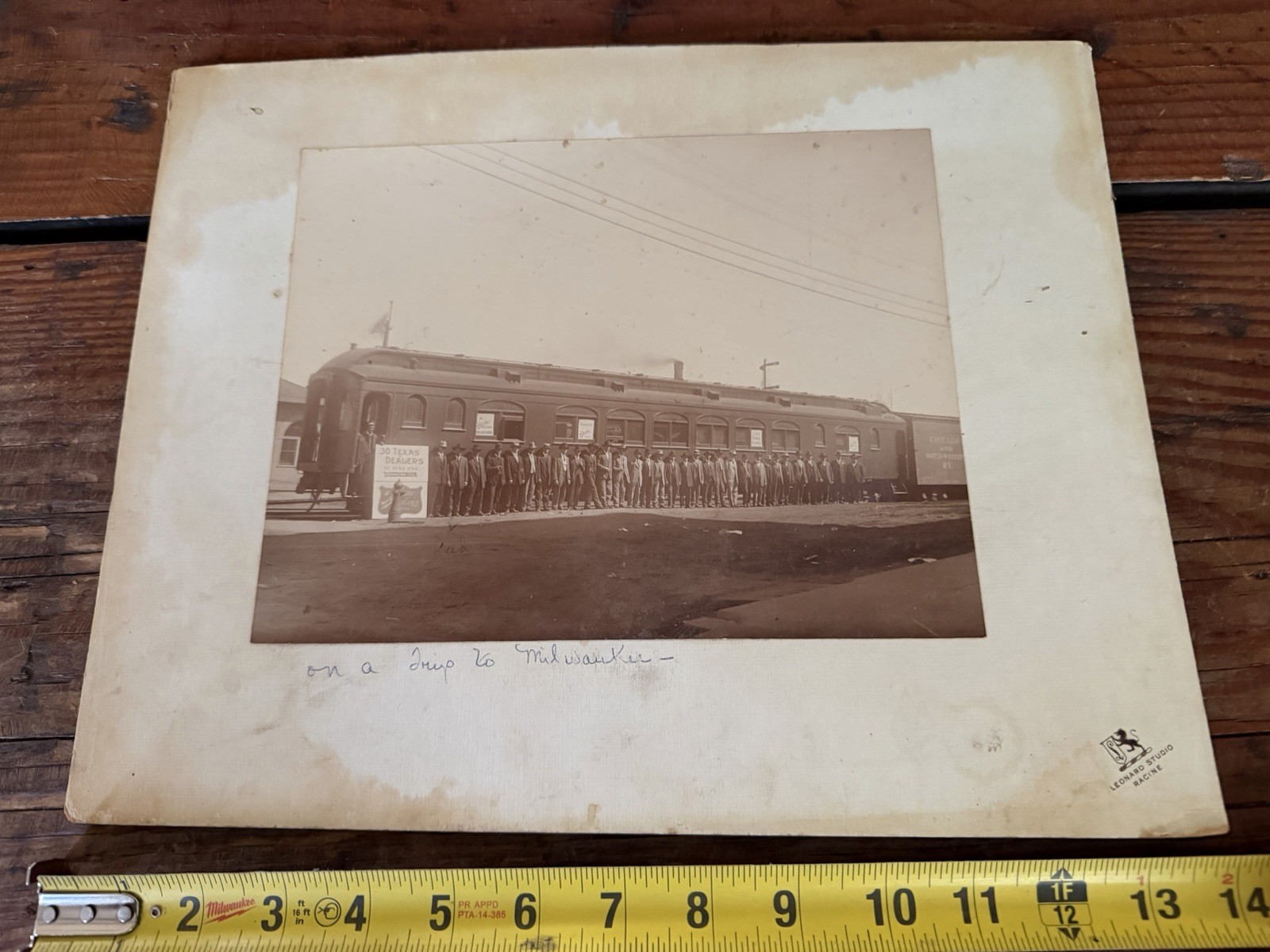 Antique Sattley Excursion Train Photo Texas Farm Machinery Dealers Racine WI