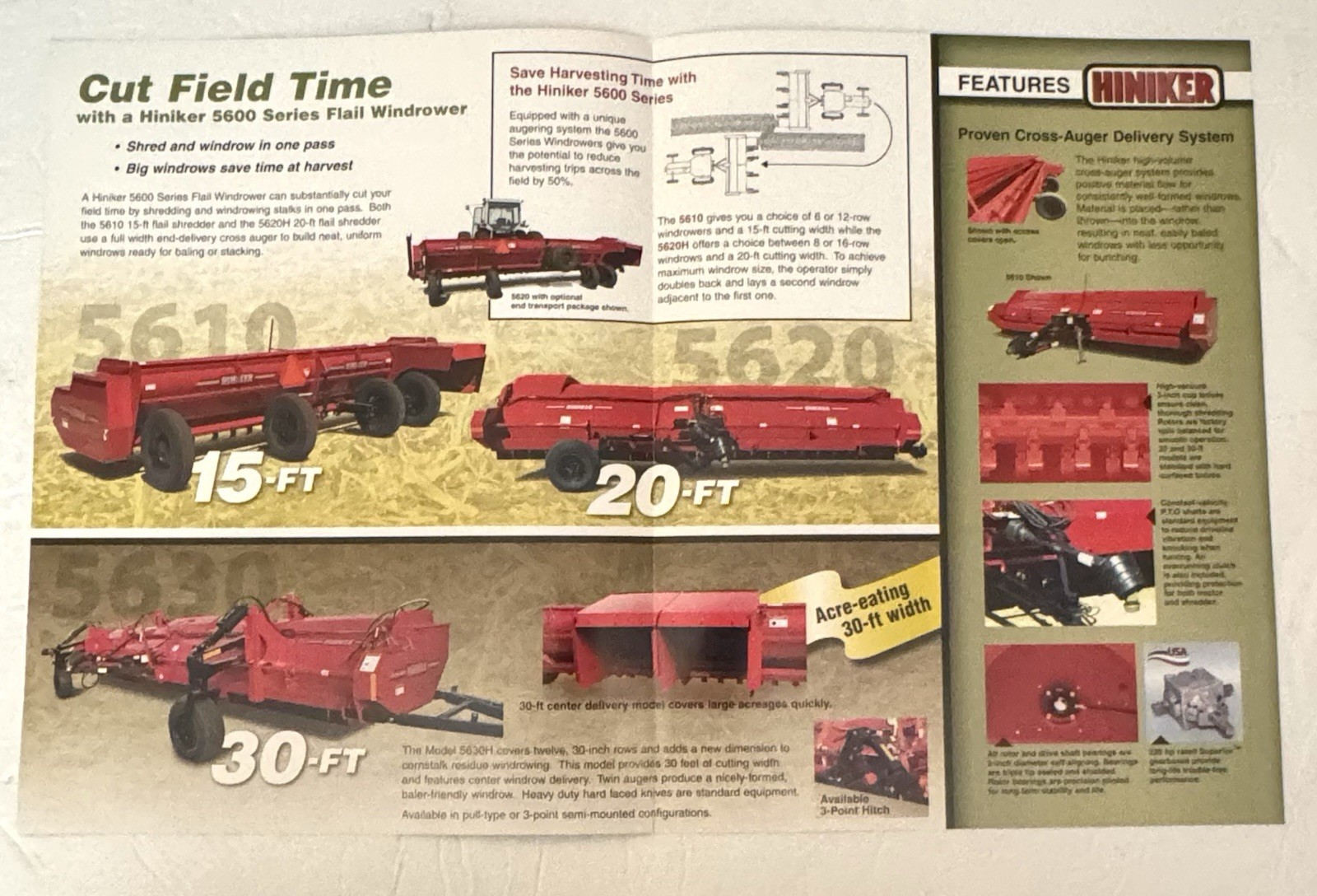 Farm Equipment Some Vintage 1991-2000&rsquo;s Hiniker Co. Set Of 7 Windrow, Shredders