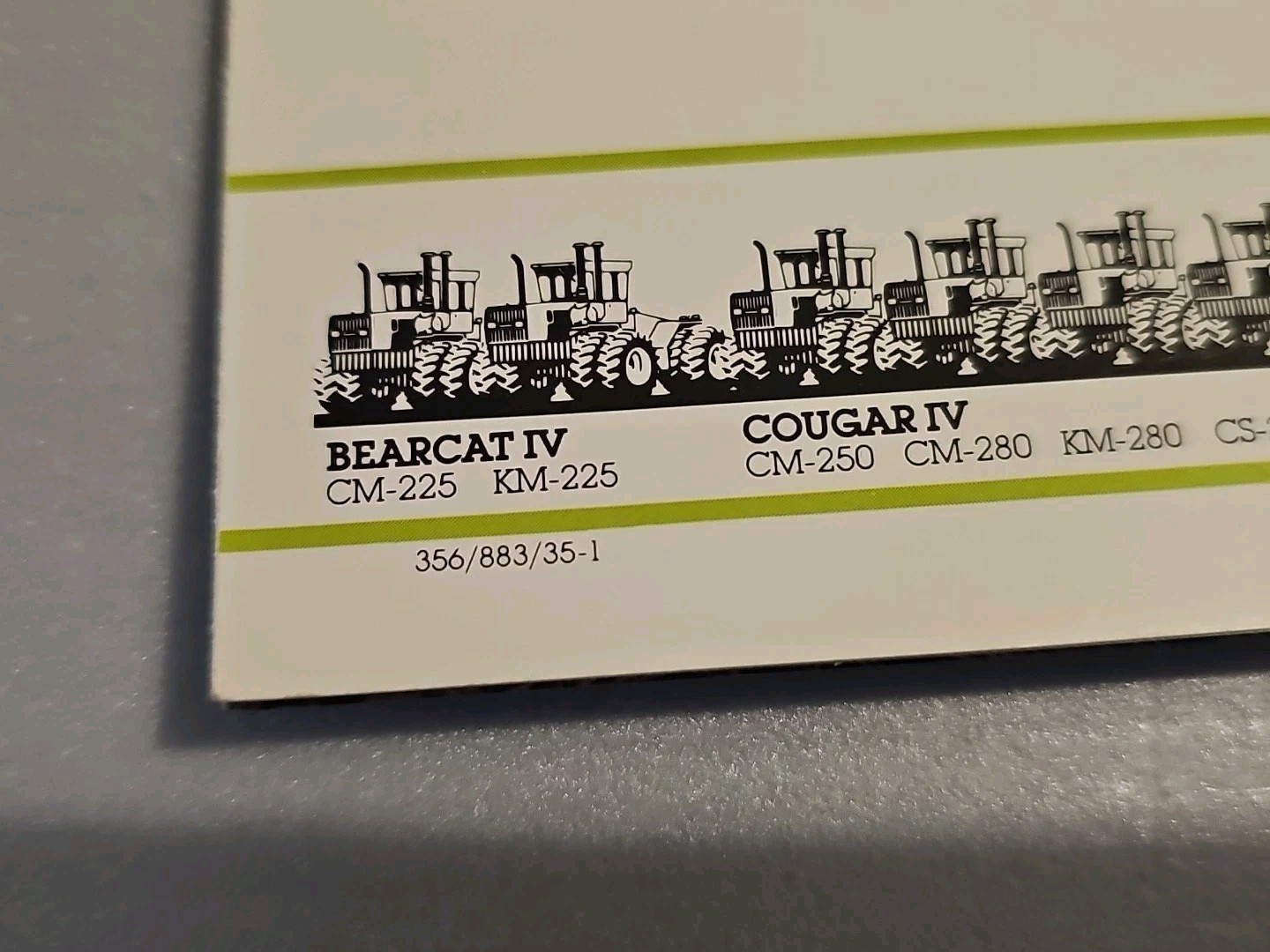 Original Steiger Cougar IV Tractor Foldout Brochure
