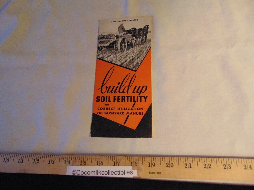 1935 Sales Brochure Case Manure Spreader Horse Drawn Build Soil Fertility Farm