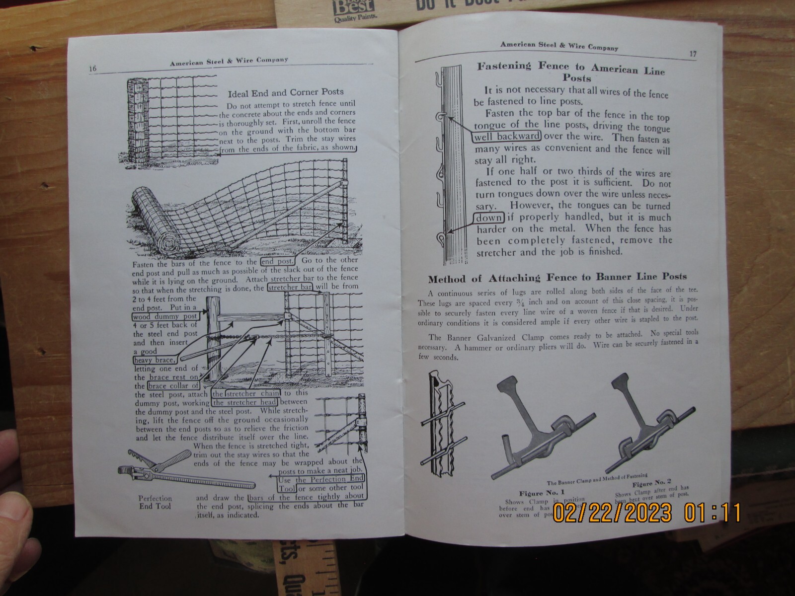 ideal steel gate & corner posts – american steel & wire co. feb 1925
