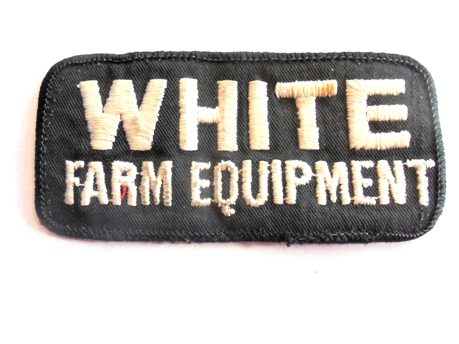 Vintage White Farm Equipment Advertising Cloth