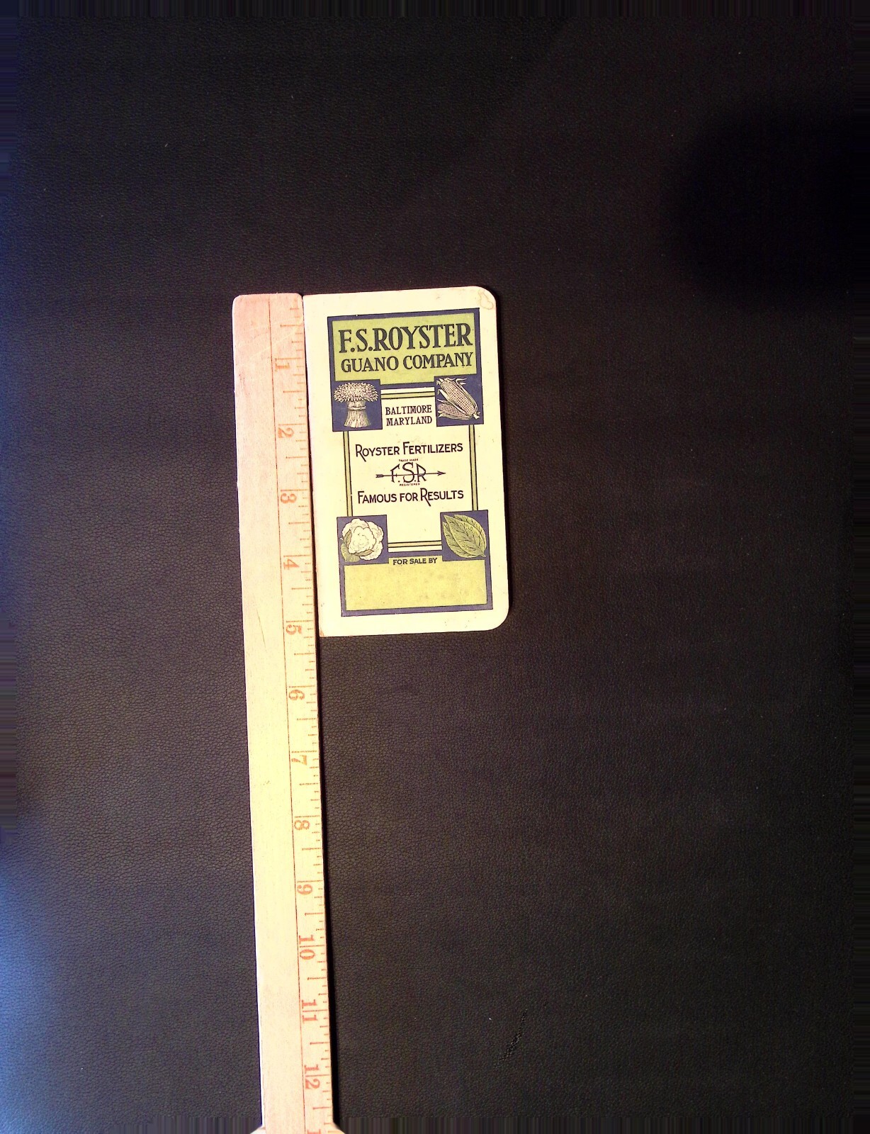1929 FS Royster Guano Co. Royster Fertilizers Advertising Memo Book