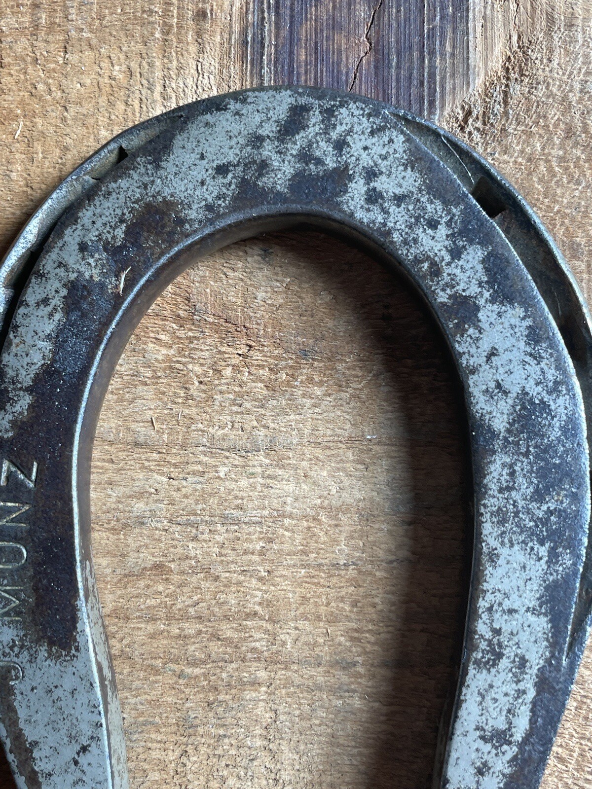 Antique J Munz Farm Implement Co. Advertising Horse Shoe Paperweight Home Decor