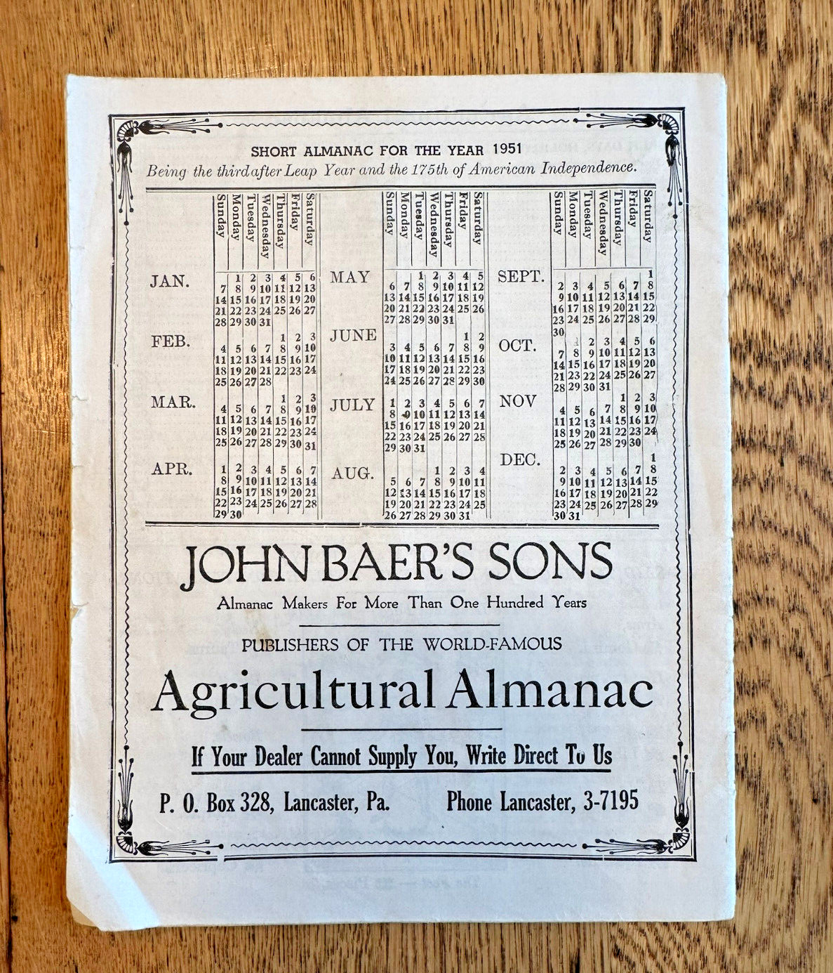 Lot of 19 John Baer&rsquo;s Sons Agricultural Almanacs, Lancaster PA 1949-1976 Plus+