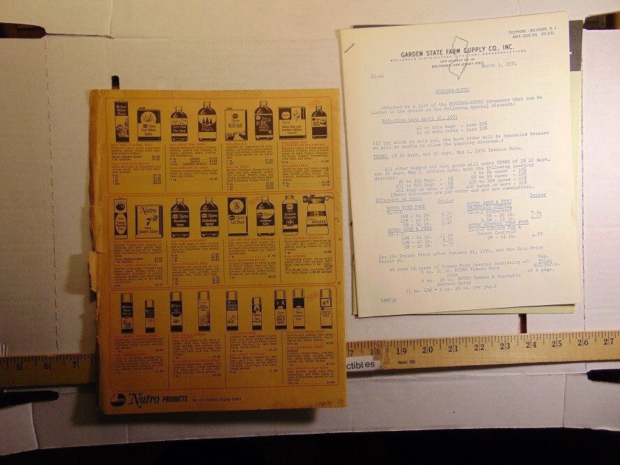 Vintage 1971 Borden Nutro Products Brochure With Dealer Price List