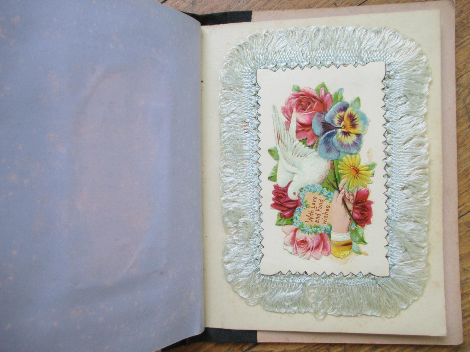 Victorian Trade Calling Card 1890 Salesmen&rsquo;s Sample Book Union Card Fringed