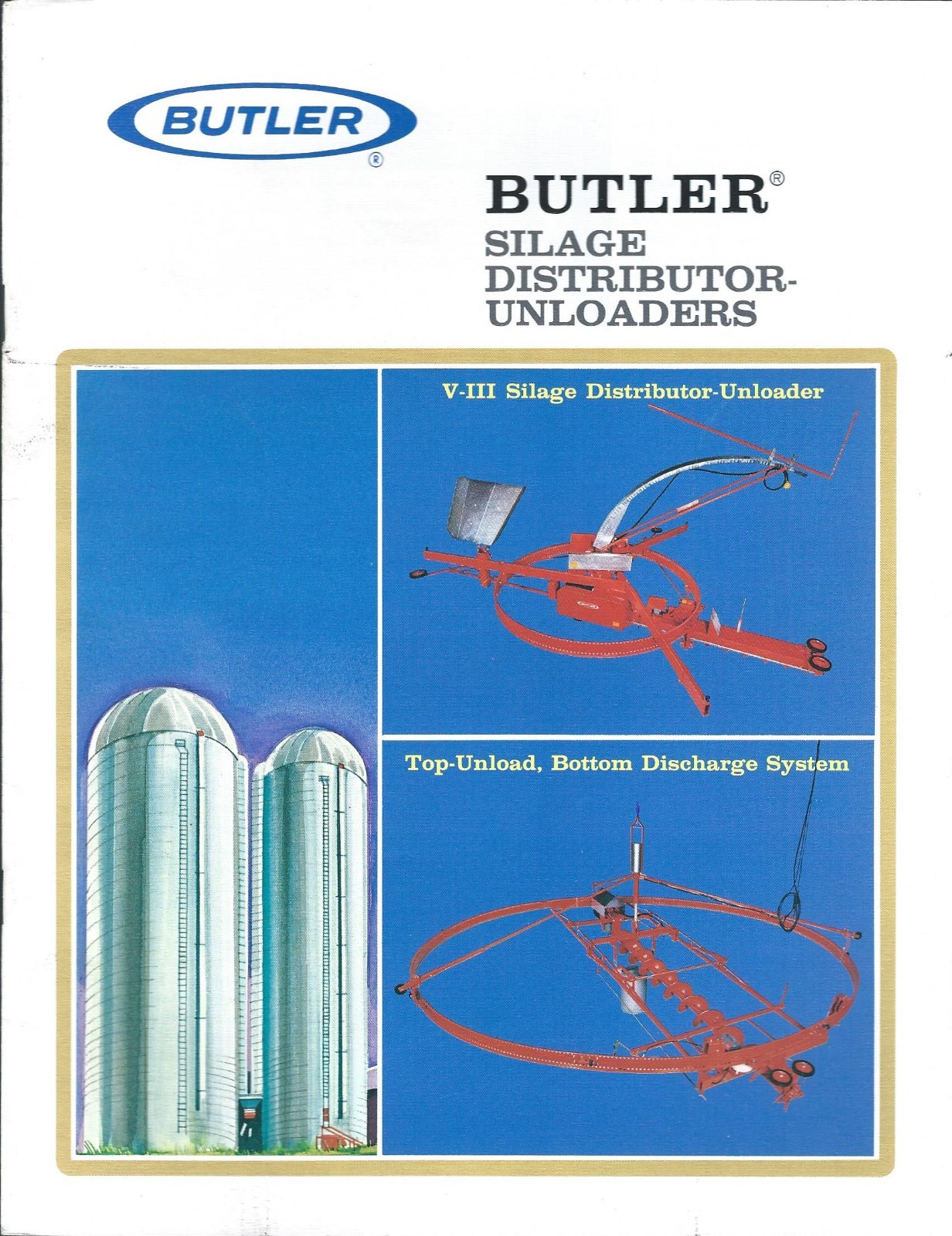 Farm Equipment Brochure – Butler – Silage Distributor Unloader – c1980 (F5281)