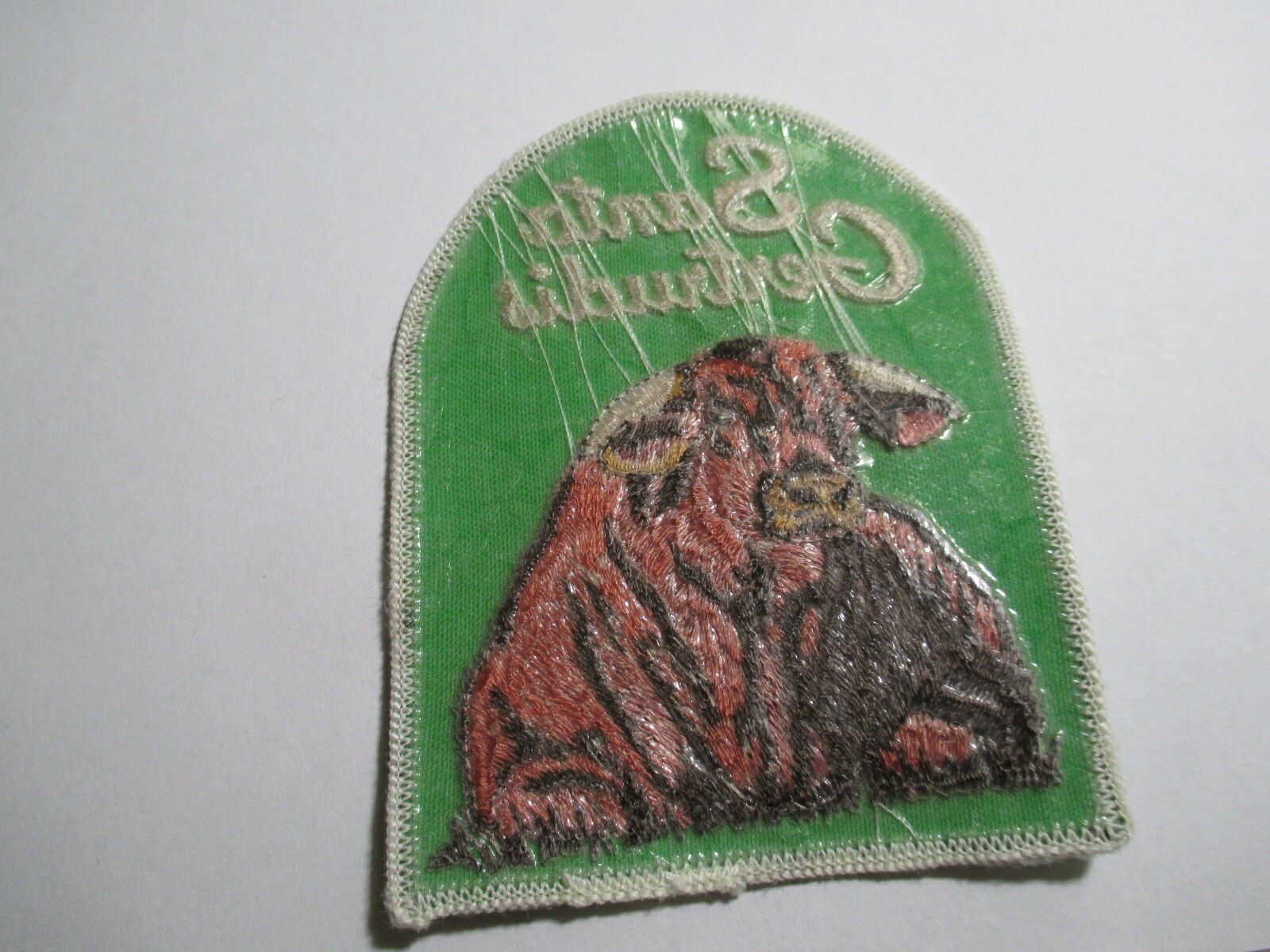 Santa Gertrudis Patch Cattle Cow Steer Agricultural Farming NOS Vintage 80&rsquo;s