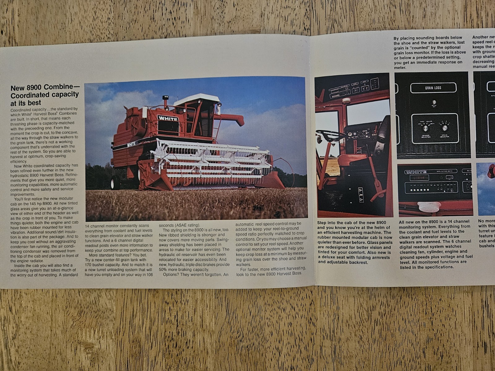 White 8900 Combine Literature