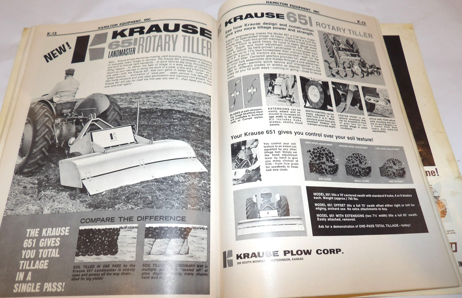 VINTAGE 1968 FARM IMPLEMENT CATALOG~MOWERS/FERTILIZERS/SPRAYERS/TILLERS/SPREADER
