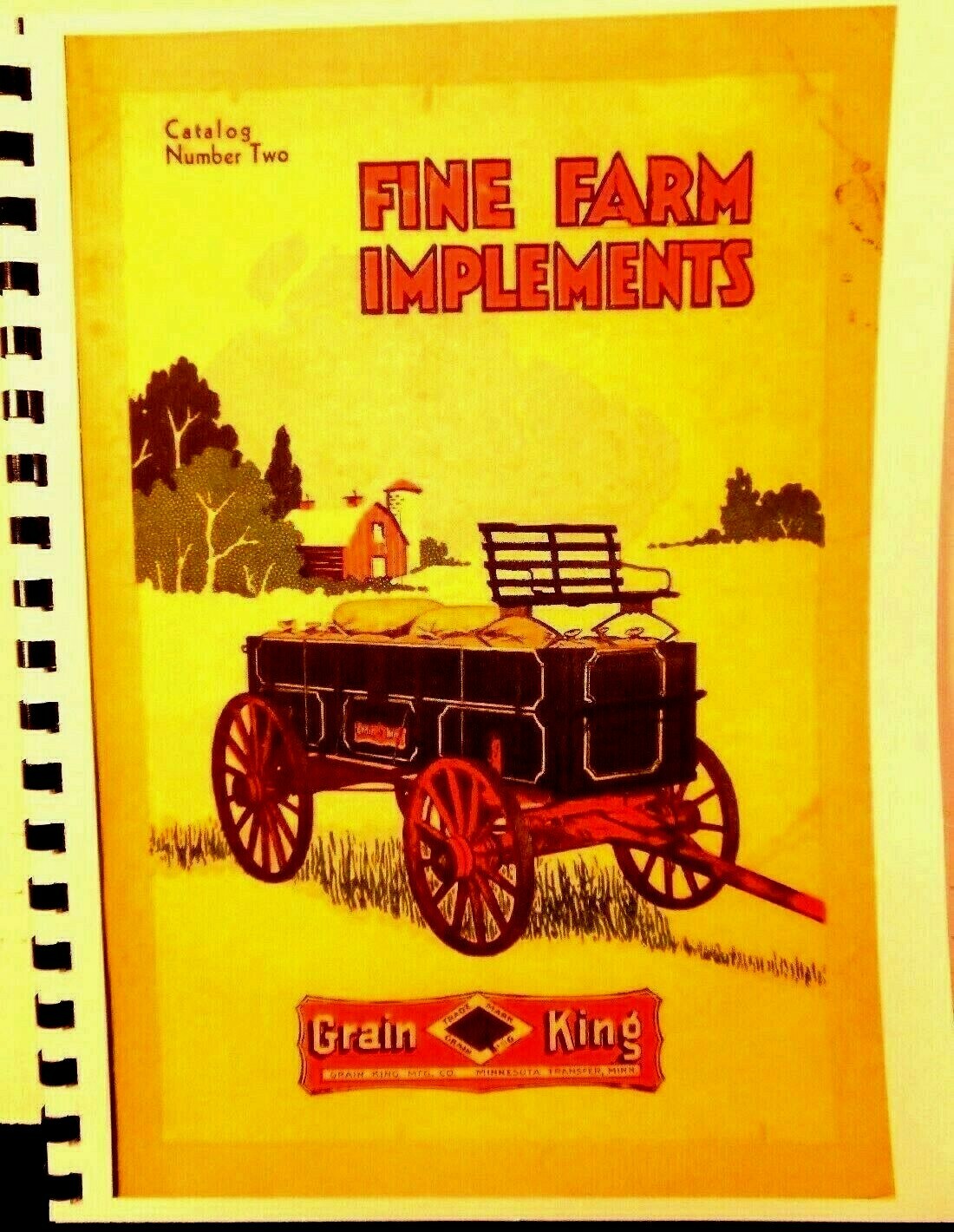 Grain-KIng Mfg, Co .Fine Farm Implements Cat. # 2 Minnesota Transfer Sales Book