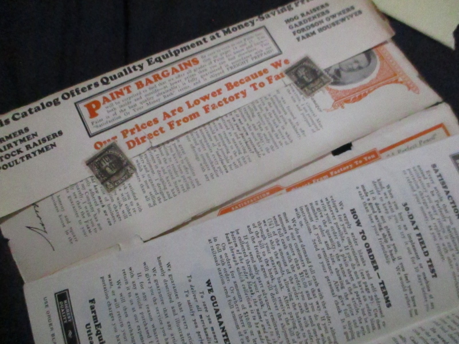 1920s Farm Equipment Bargain Bulletin Catalog Mailer
