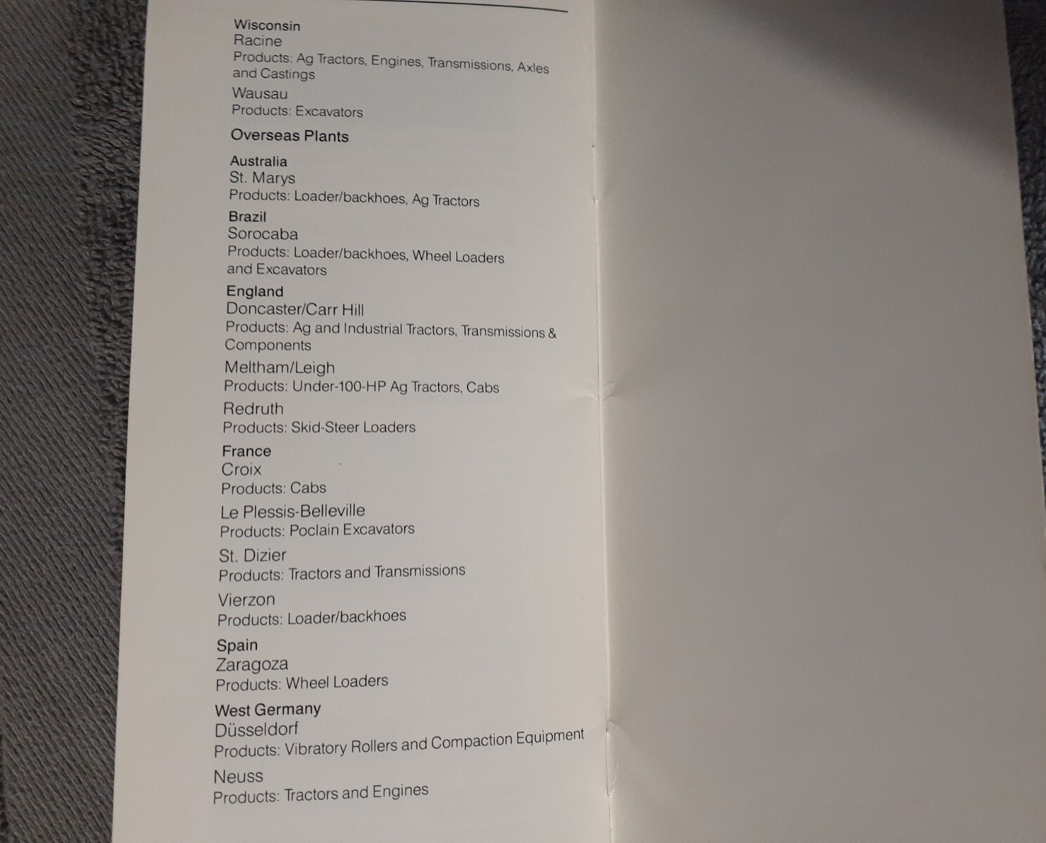J I Case Historical Summary Booklet
