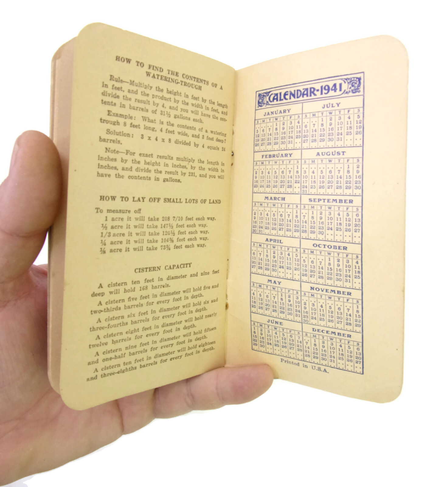 1940-41 Royster Fertilizers Advertising Unmarked Pocket Book TOLEDO INDIANAPOLIS
